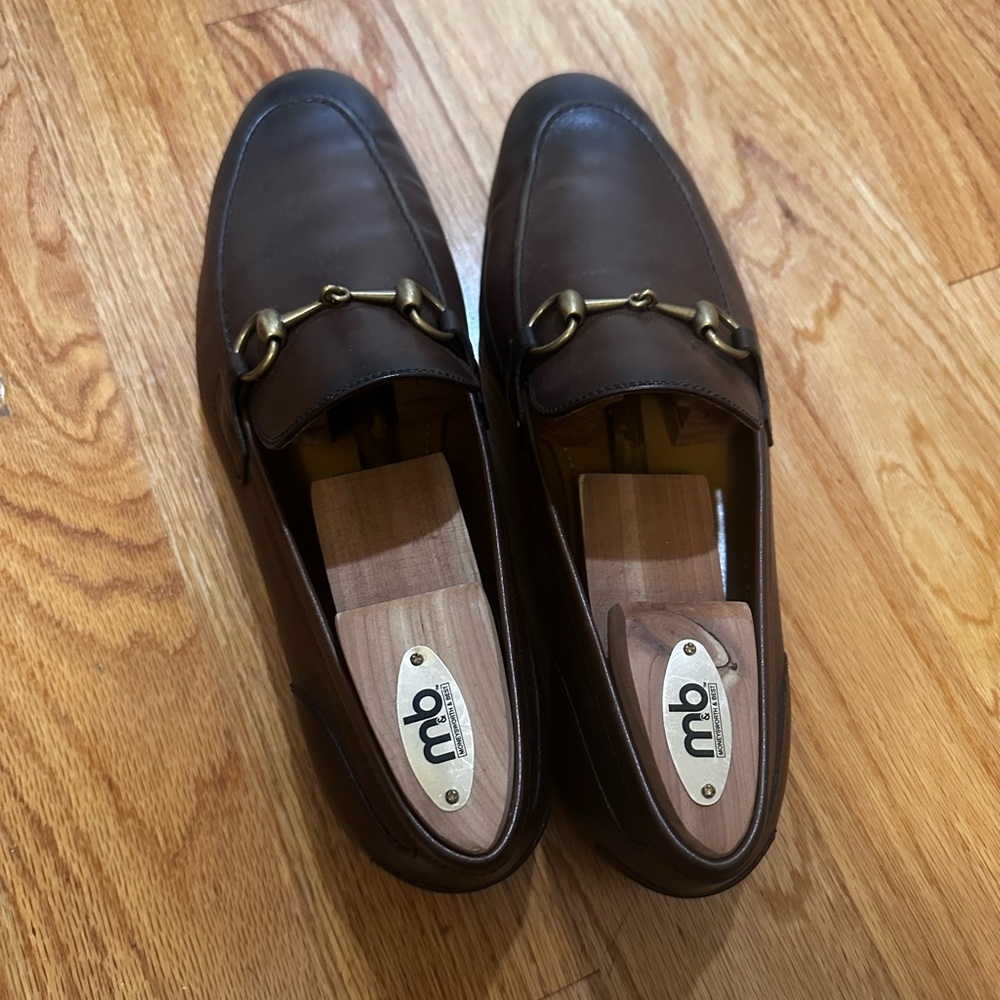 Gucci Men's Tan Leather Oxfords